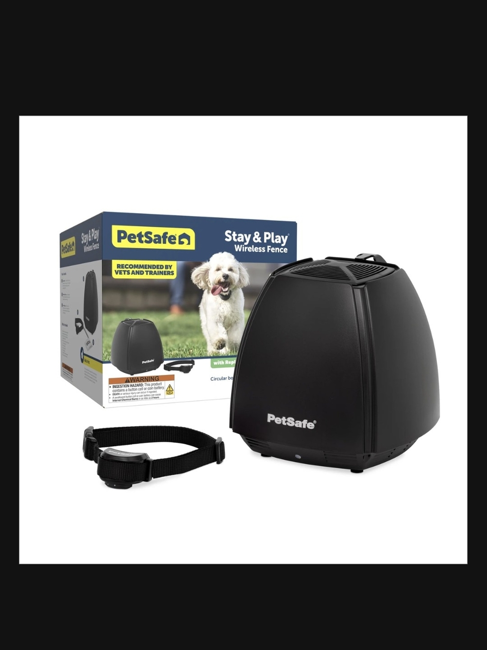 PetSafe Stay & Play Wireless Fence with replaceable-battery collar
